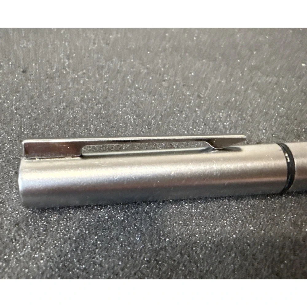 Vintage Waterman Graduate Fountain Pen Fine F Steel Nib Brushed Chrome France